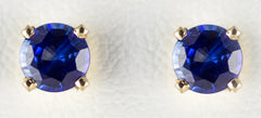 4.5mm Ceylon Sapphire Earrings
