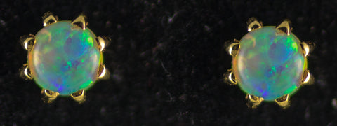 4mm Opal Earrings