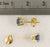 Yellow Gold 5.5mm Ceylon Sapphire Earrings Mounting