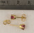 YG 5mm Pink Tourmaline Earrings Mounting