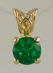 6mm Emerald Pendant