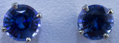 6mm Ceylon Sapphire Earrings