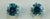 6mm Blue Zircon Earrings WG