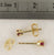 Yellow Gold 3mm Burma Ruby Earrings