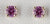 3mm Pink Sapphire Earrings
