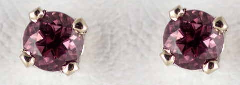 4mm Rhodolite Earrings