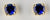 Yellow Gold 4mm Ceylon Sapphire Earrings