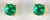 Fine 4mm Emerald Earrings