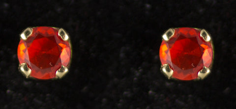 4mm Mexican Opal Earrings