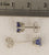 5.5mm Ceylon Sapphire Earrings White Mounting
