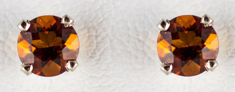 5mm Citrine Earrings