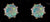 White Gold 5mm Opal 14k Gold Earrings