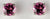 White Gold 5mm Pink Tourmaline Earrings