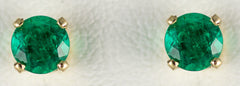 5mm Emerald Earrings