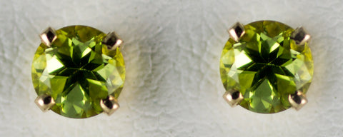 5mm Peridot Earrings