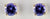 Yellow GOld 5mm Tanzanite Earrings