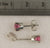 WG 5mm Pink Tourmaline Earrings Mounting