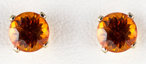 6.5mm Spessartite Earrings