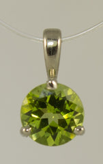 6mm Peridot Pendant