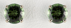 6mm Green Tourmaline Earrings