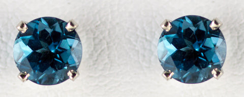 6mm London Blue Topaz Earrings