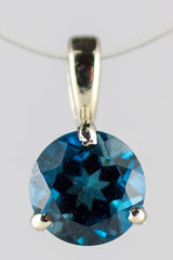 WG 6mm London Blue Topaz Pendant