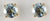 Yellow Gold Aquamarine 6mm Earrings