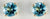 YG 6mm Blue Topaz Earrings