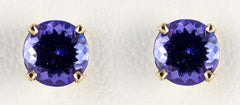 YG 6mm Tanzanite Earrings
