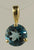 YG 6mm London Blue Topaz Pendant