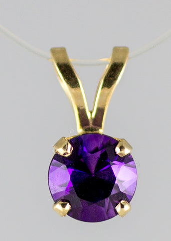 p-6mm Amethyst Rabbit Ear Pendant