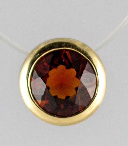 p-6mm Citrine Bezel Pendant