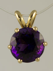 8mm Amethyst Pendant