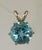 8mm Blue Topaz Pendant