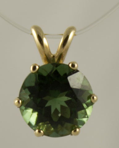 p-8mm Green Tourmaline Pendant