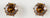 White Gold 8mm Brown Zircon Earrings