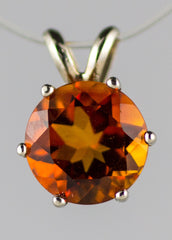 8mm Citrine Pendant