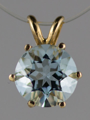 p-8mm Aquamarine Pendant