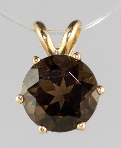 p-8mm Smoky Quartz Pendant