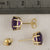 8mm Amethyst Earrings Mounting