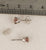 White gold 5mm Pink Zircon Earrings mounting