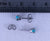 5mm Blue Green Topaz Earrings Mounting